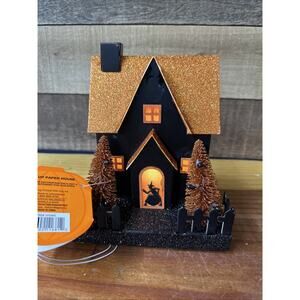 Witch's Light Up Paper Cardboard House